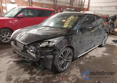 2016 Hyundai Veloster Turbo from USA, damaged, VIN KMHTC6AE5GU286847